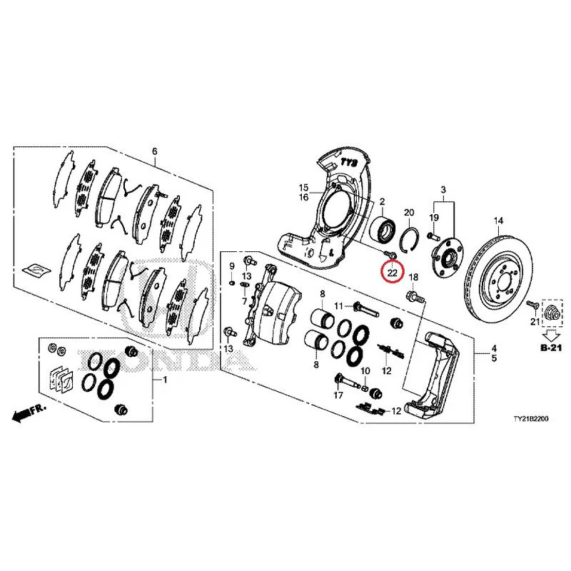 [NEW] JDM HONDA LEGEND HYBRID KC2 2016 Front Brake GENUINE OEM - Image 24