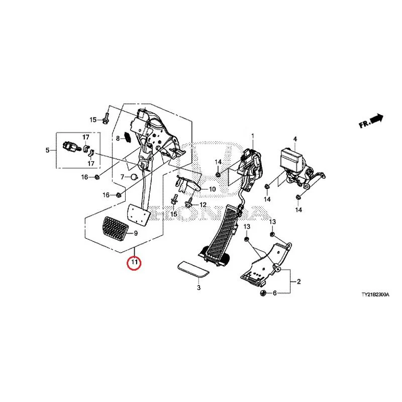 [NEW] JDM HONDA LEGEND HYBRID KC2 2016 Pedals GENUINE OEM - Image 12