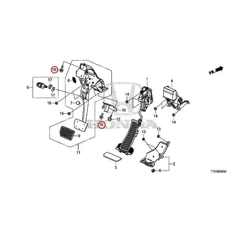 [NEW] JDM HONDA LEGEND HYBRID KC2 2016 Pedals GENUINE OEM - Image 16