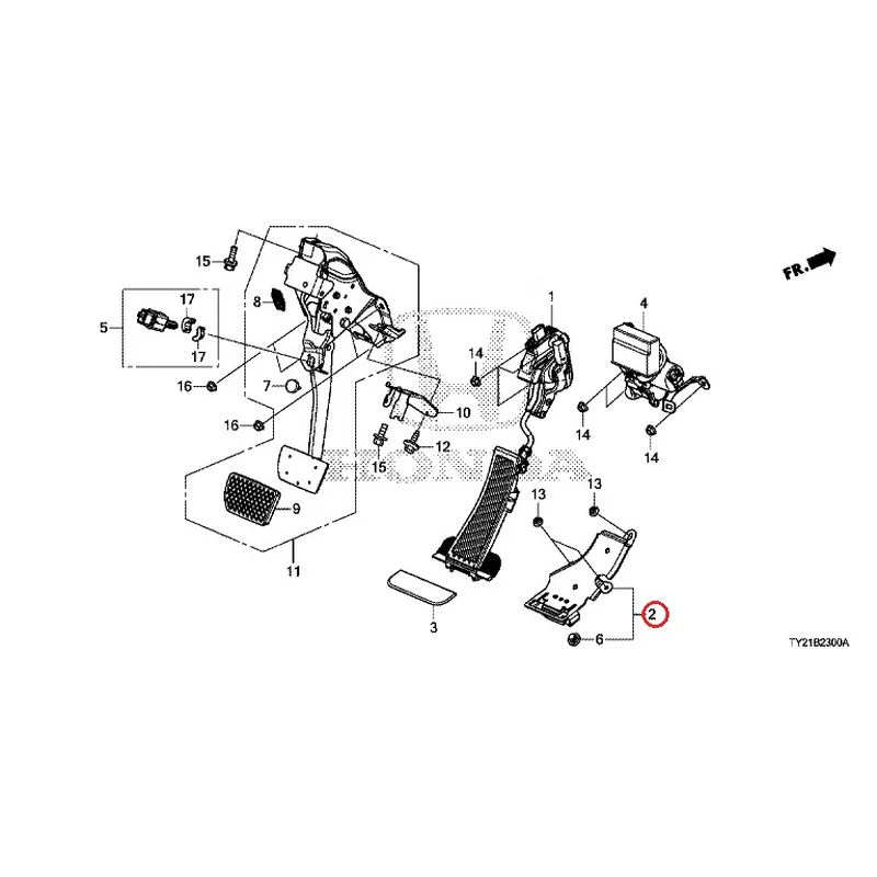 [NEW] JDM HONDA LEGEND HYBRID KC2 2016 Pedals GENUINE OEM - Image 3