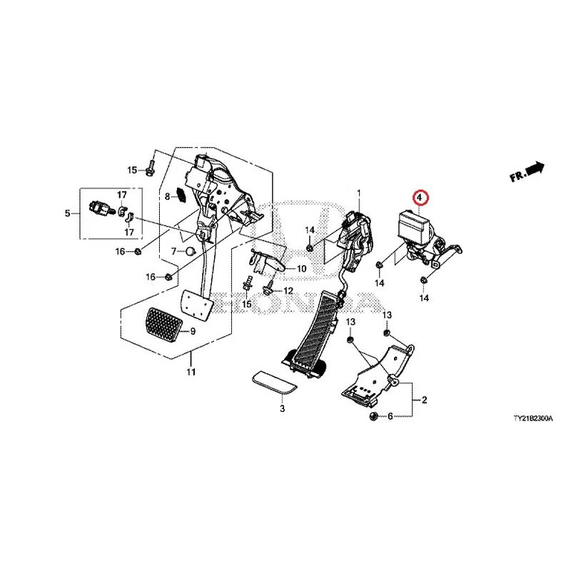 [NEW] JDM HONDA LEGEND HYBRID KC2 2016 Pedals GENUINE OEM - Image 5