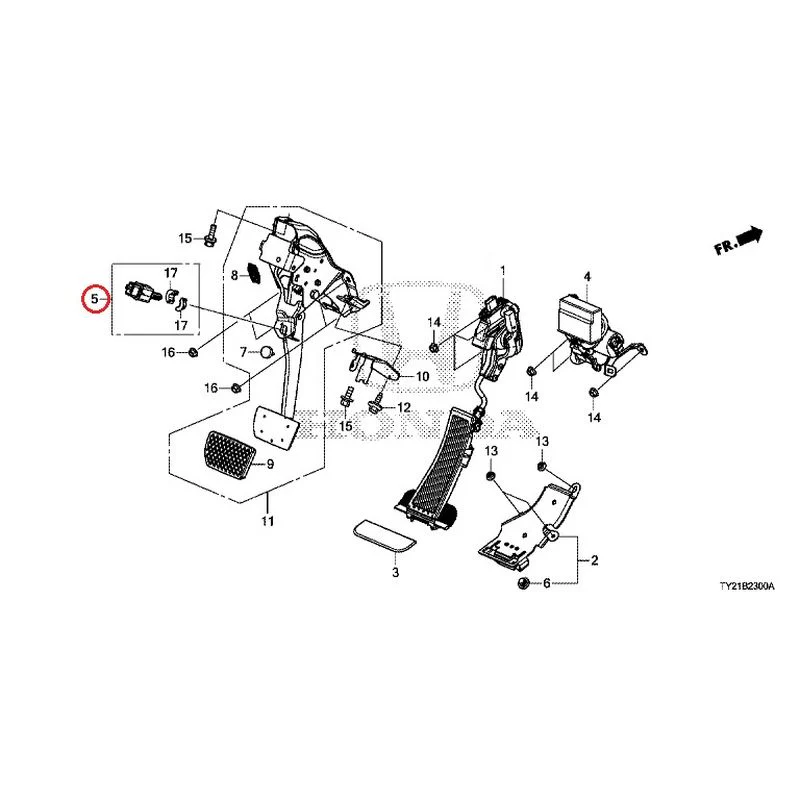 [NEW] JDM HONDA LEGEND HYBRID KC2 2016 Pedals GENUINE OEM - Image 6