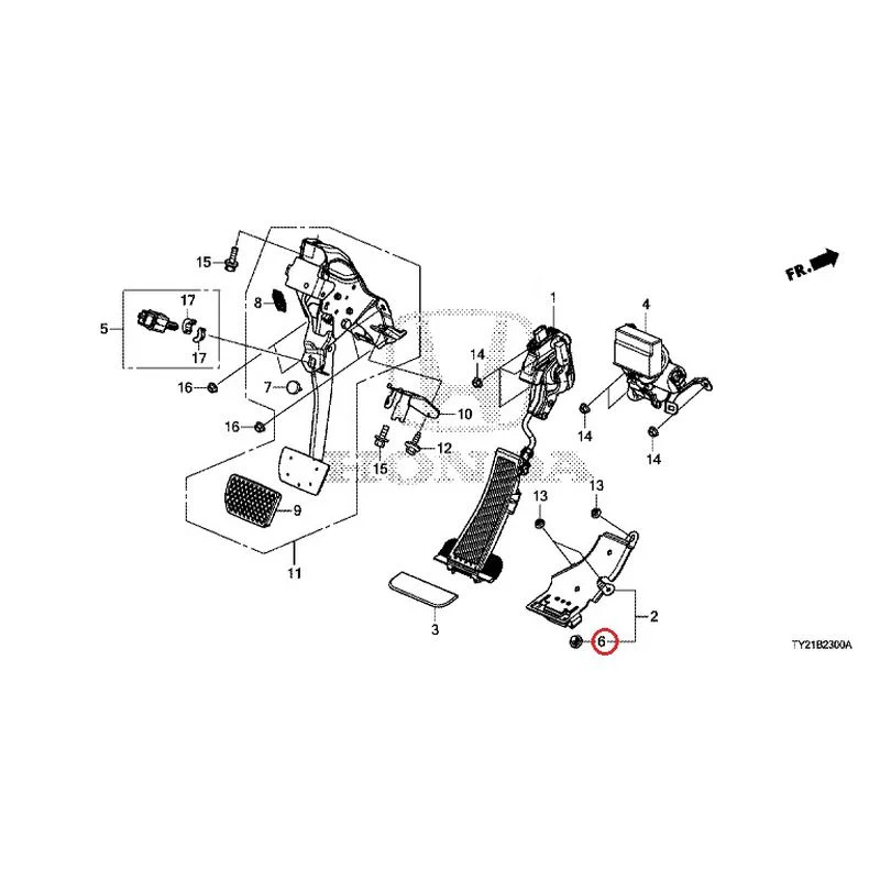 [NEW] JDM HONDA LEGEND HYBRID KC2 2016 Pedals GENUINE OEM - Image 7