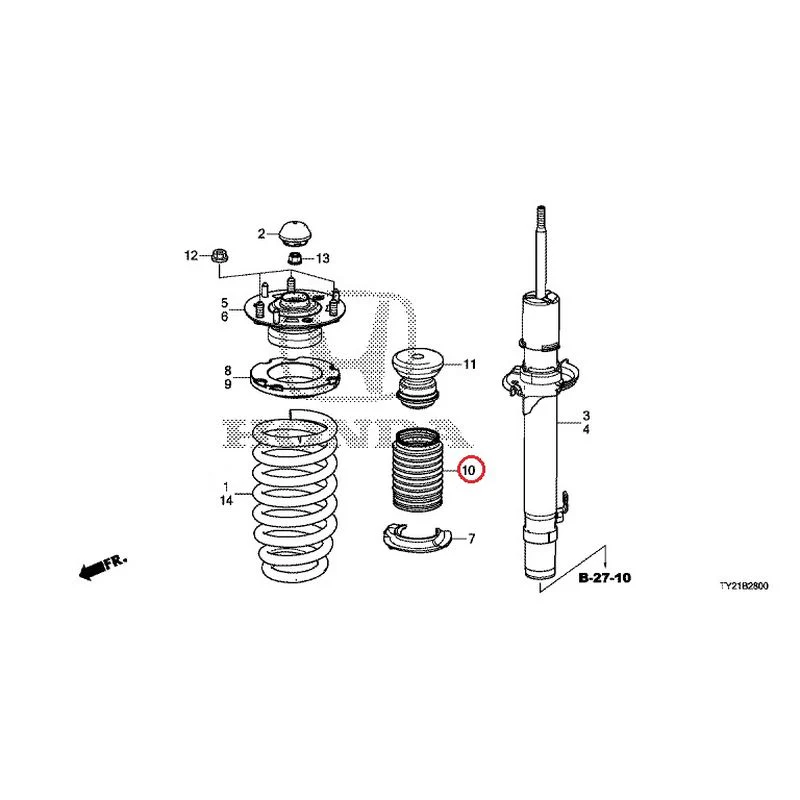 [NEW] JDM HONDA LEGEND HYBRID KC2 2016 Front Damper GENUINE OEM - Image 11