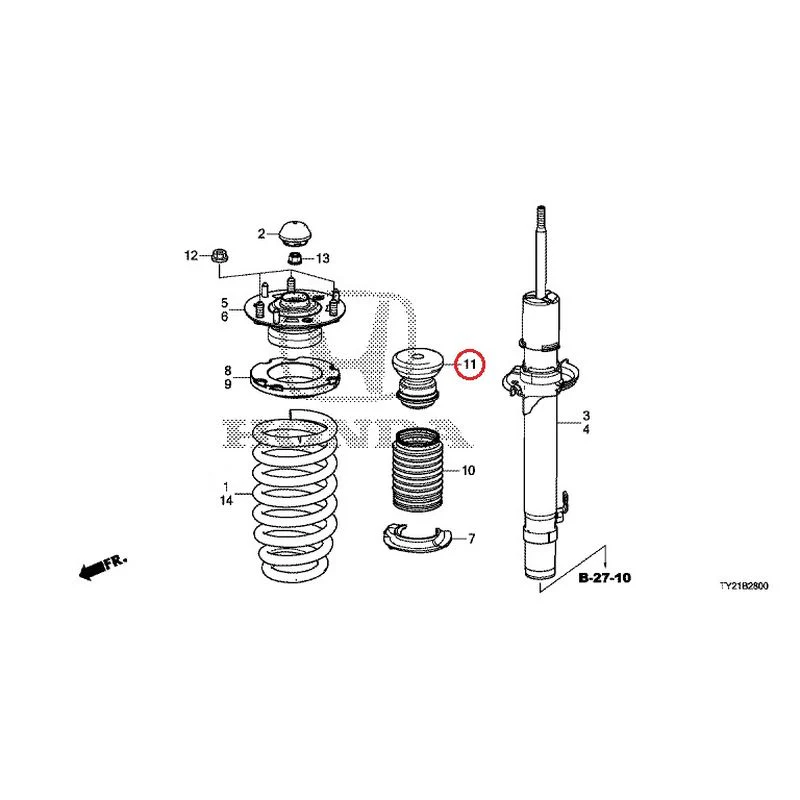 [NEW] JDM HONDA LEGEND HYBRID KC2 2016 Front Damper GENUINE OEM - Image 12