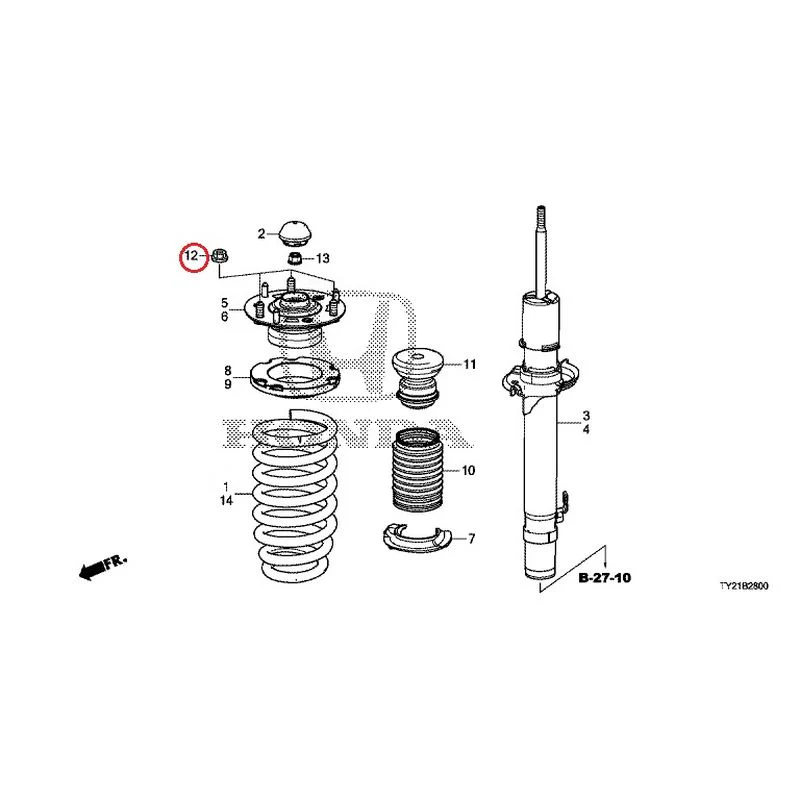 [NEW] JDM HONDA LEGEND HYBRID KC2 2016 Front Damper GENUINE OEM - Image 13