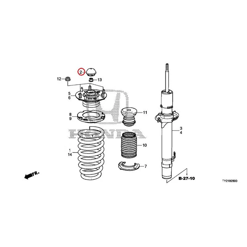 [NEW] JDM HONDA LEGEND HYBRID KC2 2016 Front Damper GENUINE OEM - Image 3