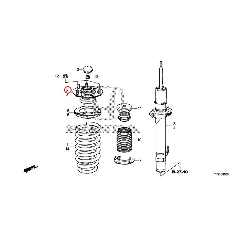 [NEW] JDM HONDA LEGEND HYBRID KC2 2016 Front Damper GENUINE OEM - Image 6
