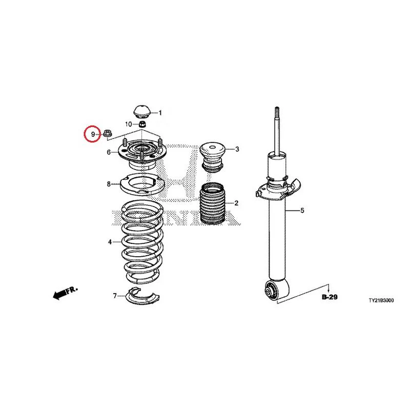 [NEW] JDM HONDA LEGEND HYBRID KC2 2016 Rear Damper GENUINE OEM - Image 10
