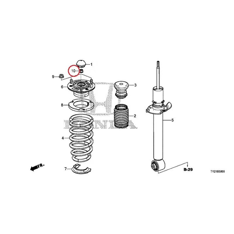 [NEW] JDM HONDA LEGEND HYBRID KC2 2016 Rear Damper GENUINE OEM - Image 11