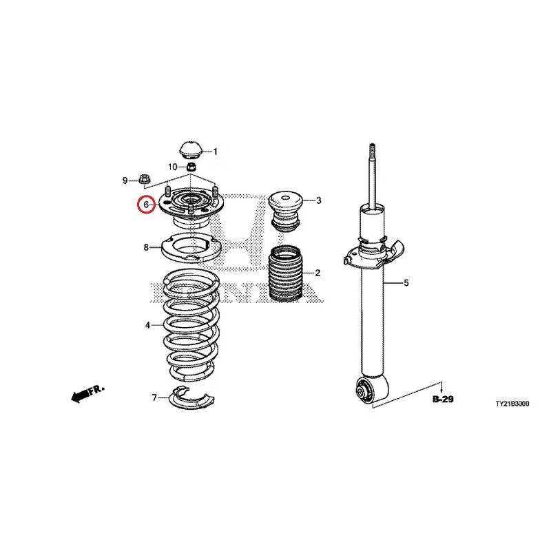 [NEW] JDM HONDA LEGEND HYBRID KC2 2016 Rear Damper GENUINE OEM - Image 7