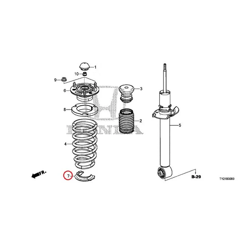 [NEW] JDM HONDA LEGEND HYBRID KC2 2016 Rear Damper GENUINE OEM - Image 8