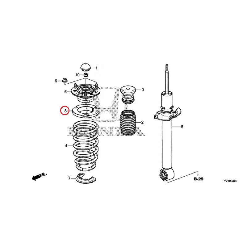 [NEW] JDM HONDA LEGEND HYBRID KC2 2016 Rear Damper GENUINE OEM - Image 9