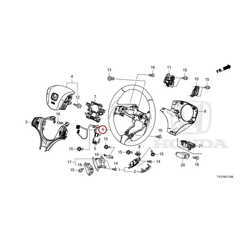 [NEW] JDM HONDA LEGEND HYBRID KC2 2016 Steering Wheel GENUINE OEM - Image 10