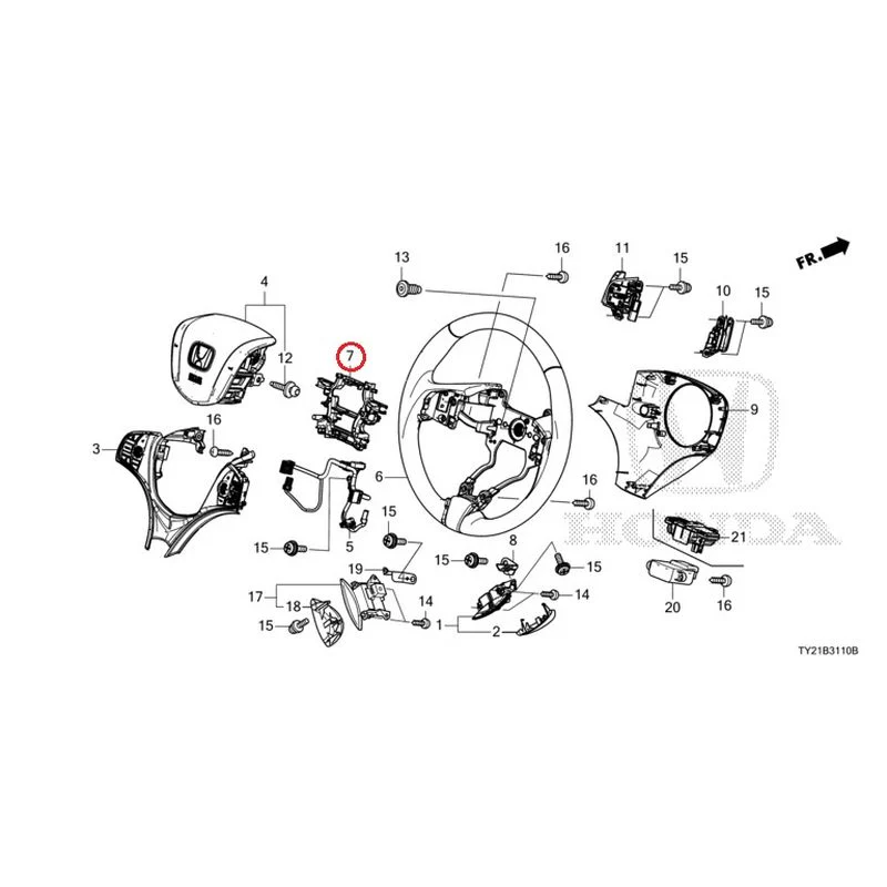 [NEW] JDM HONDA LEGEND HYBRID KC2 2016 Steering Wheel GENUINE OEM - Image 11