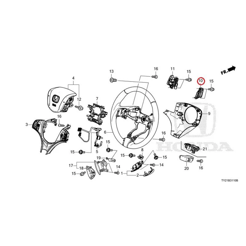 [NEW] JDM HONDA LEGEND HYBRID KC2 2016 Steering Wheel GENUINE OEM - Image 14