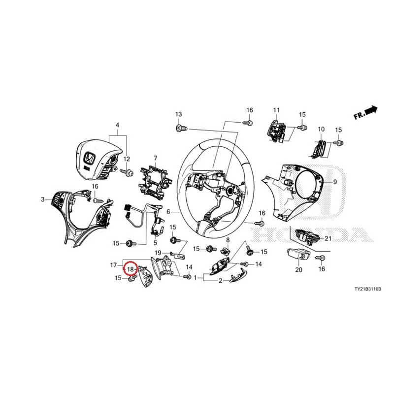 [NEW] JDM HONDA LEGEND HYBRID KC2 2016 Steering Wheel GENUINE OEM - Image 22