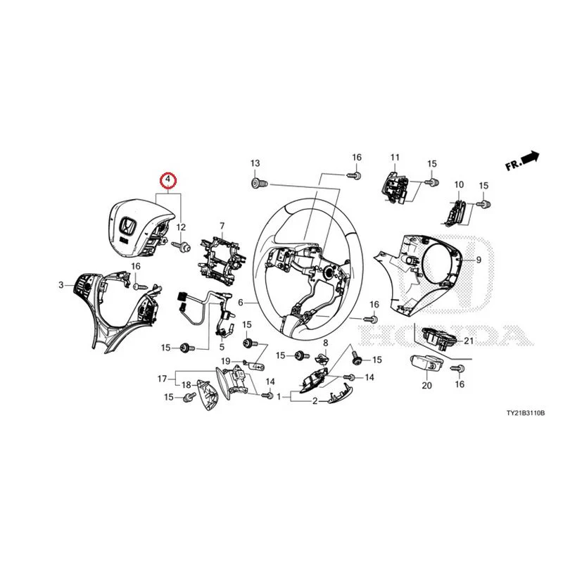 [NEW] JDM HONDA LEGEND HYBRID KC2 2016 Steering Wheel GENUINE OEM - Image 7
