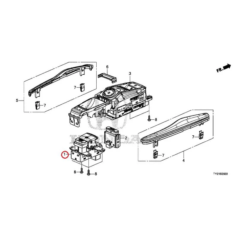 [NEW] JDM HONDA LEGEND HYBRID KC2 2016 Select Switch GENUINE OEM - Image 2