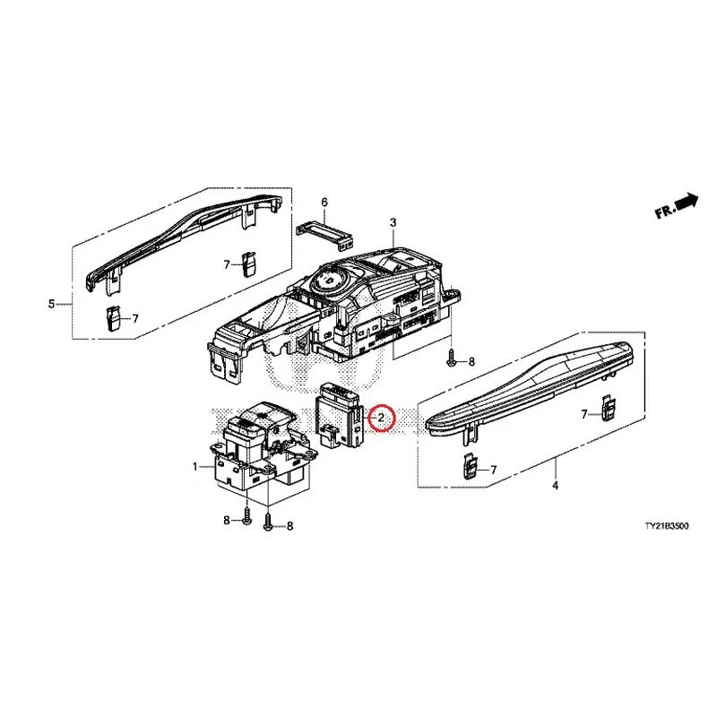 [NEW] JDM HONDA LEGEND HYBRID KC2 2016 Select Switch GENUINE OEM - Image 3