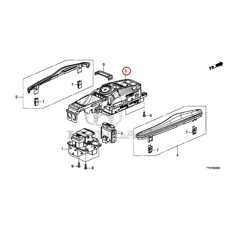 [NEW] JDM HONDA LEGEND HYBRID KC2 2016 Select Switch GENUINE OEM - Image 4