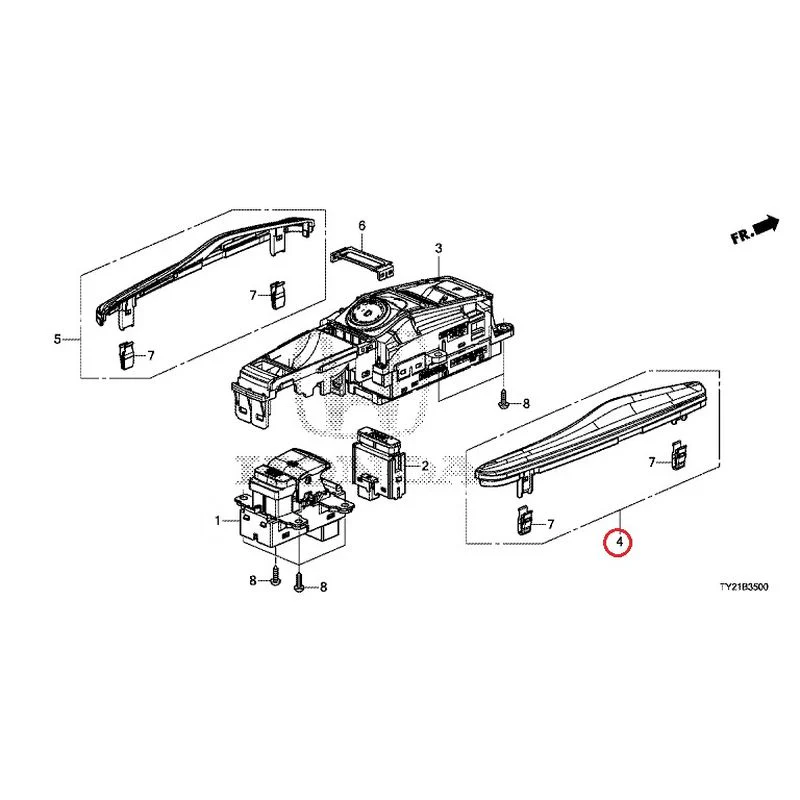 [NEW] JDM HONDA LEGEND HYBRID KC2 2016 Select Switch GENUINE OEM - Image 5