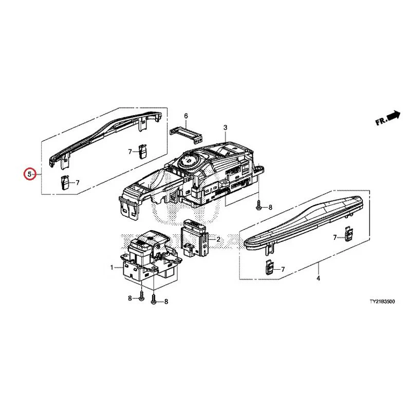 [NEW] JDM HONDA LEGEND HYBRID KC2 2016 Select Switch GENUINE OEM - Image 6