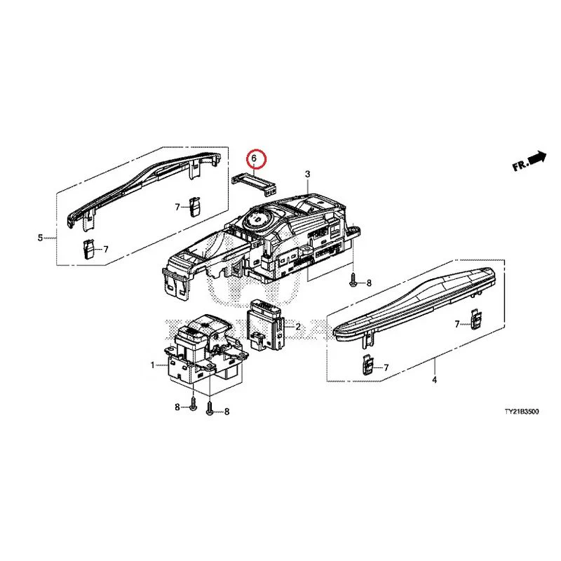 [NEW] JDM HONDA LEGEND HYBRID KC2 2016 Select Switch GENUINE OEM - Image 7