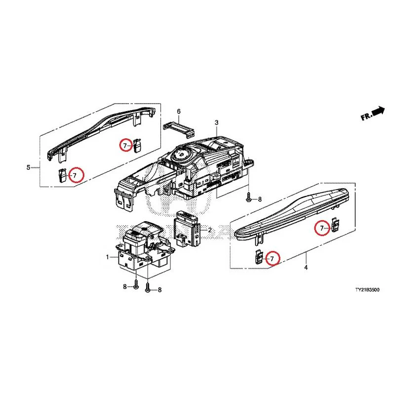 [NEW] JDM HONDA LEGEND HYBRID KC2 2016 Select Switch GENUINE OEM - Image 8