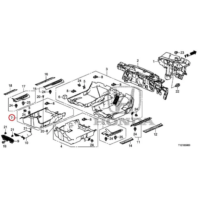 [NEW] JDM HONDA LEGEND HYBRID KC2 2016 Floor Mat GENUINE OEM - Image 10