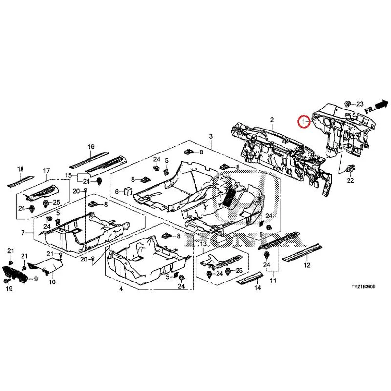 [NEW] JDM HONDA LEGEND HYBRID KC2 2016 Floor Mat GENUINE OEM - Image 2