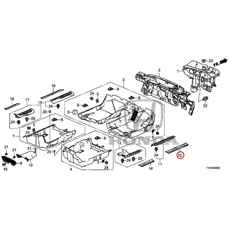 [NEW] JDM HONDA LEGEND HYBRID KC2 2016 Floor Mat GENUINE OEM - Image 20
