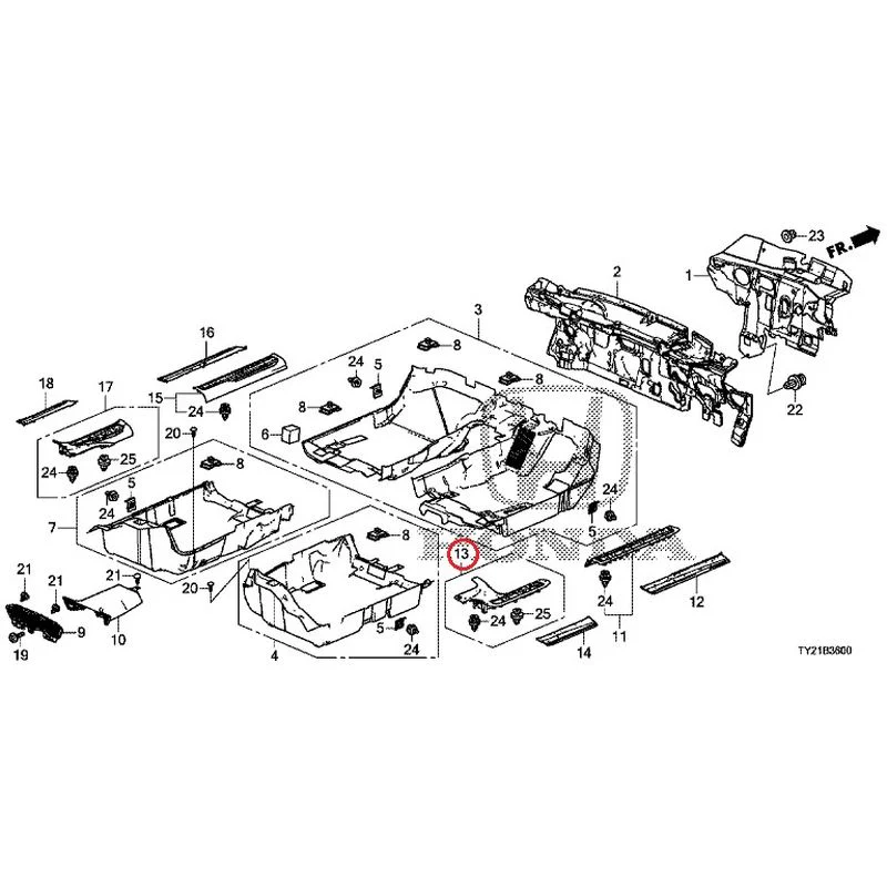 [NEW] JDM HONDA LEGEND HYBRID KC2 2016 Floor Mat GENUINE OEM - Image 21