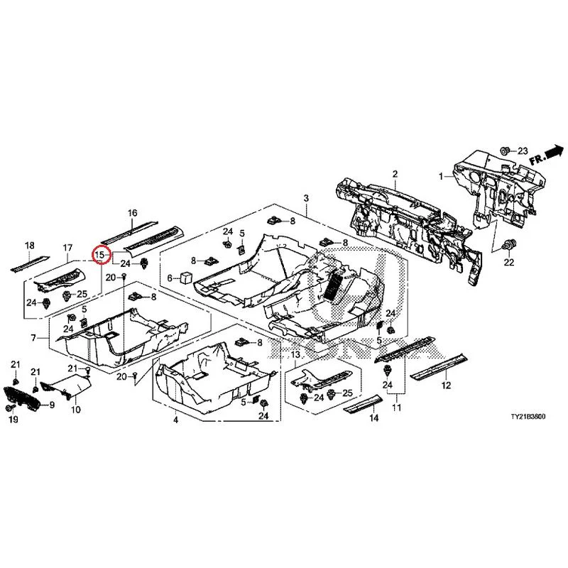 [NEW] JDM HONDA LEGEND HYBRID KC2 2016 Floor Mat GENUINE OEM - Image 24