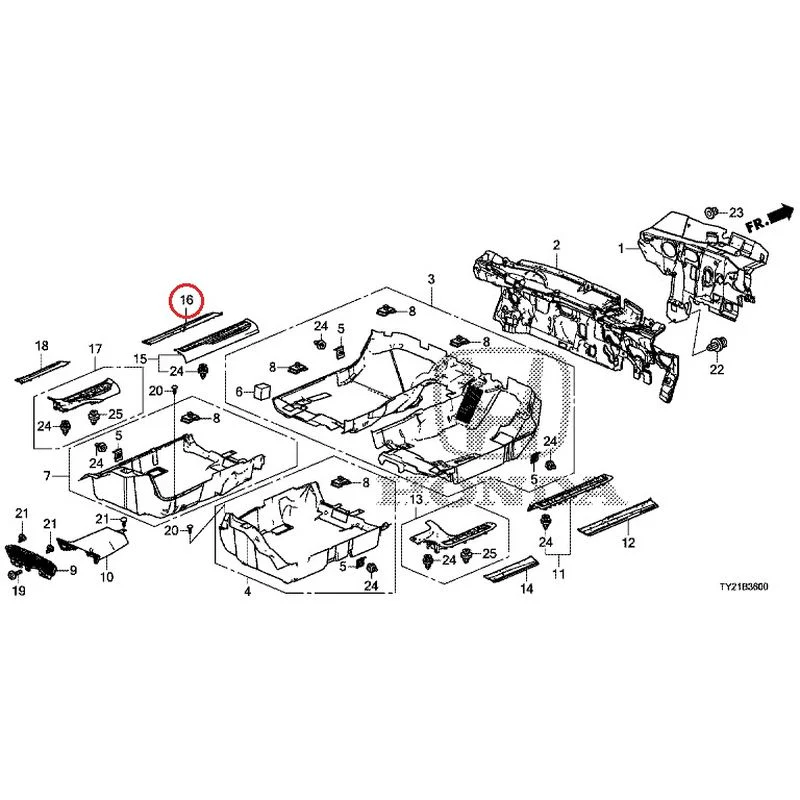 [NEW] JDM HONDA LEGEND HYBRID KC2 2016 Floor Mat GENUINE OEM - Image 26
