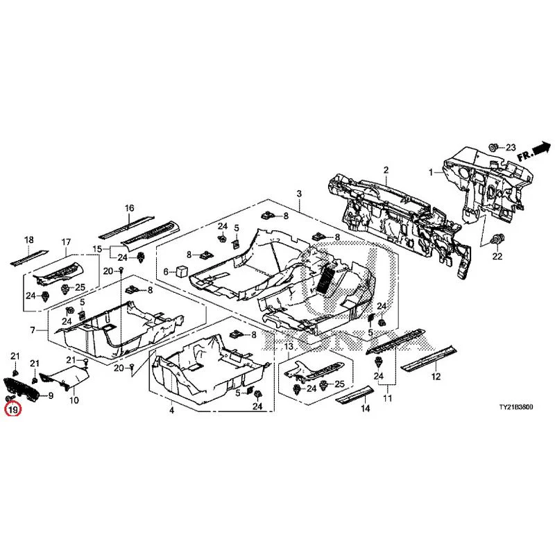 [NEW] JDM HONDA LEGEND HYBRID KC2 2016 Floor Mat GENUINE OEM - Image 30