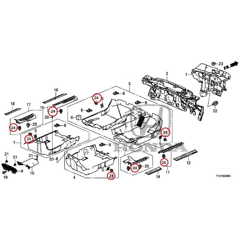 [NEW] JDM HONDA LEGEND HYBRID KC2 2016 Floor Mat GENUINE OEM - Image 35