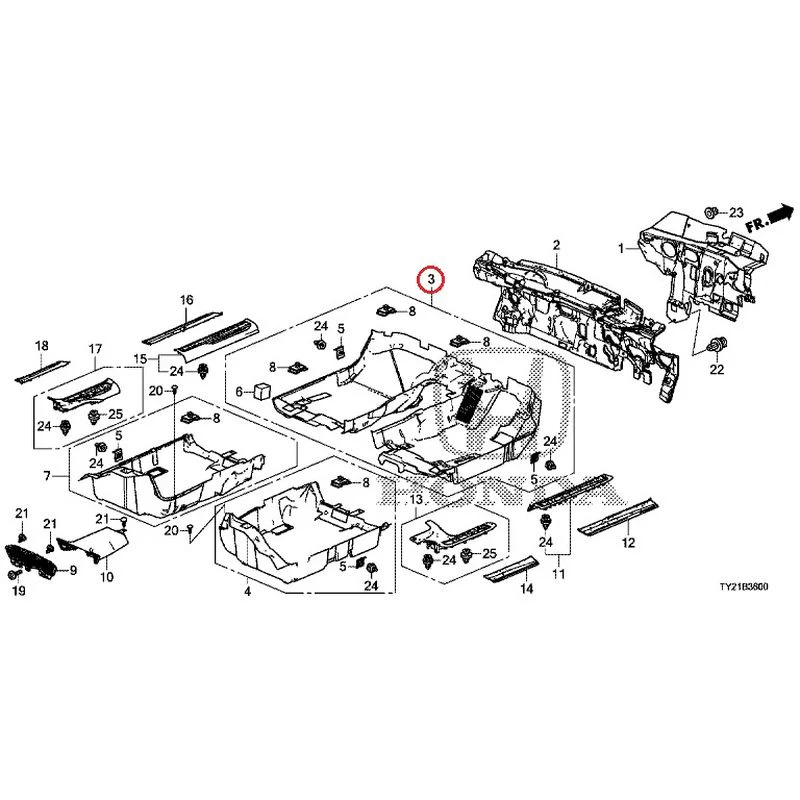 [NEW] JDM HONDA LEGEND HYBRID KC2 2016 Floor Mat GENUINE OEM - Image 5