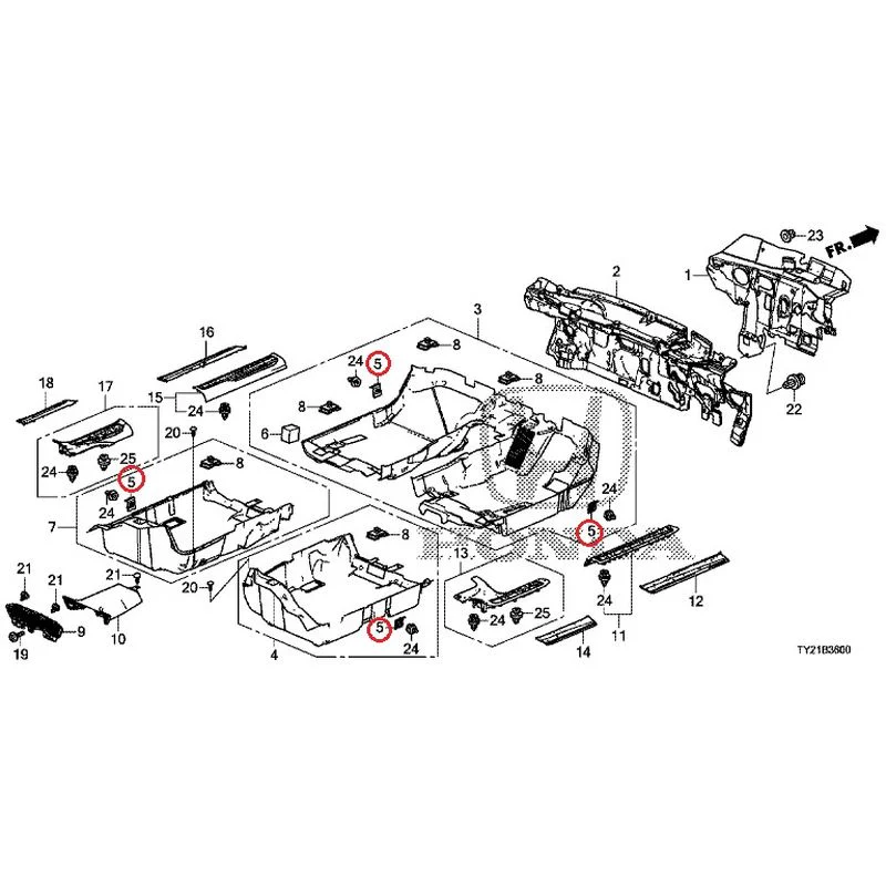 [NEW] JDM HONDA LEGEND HYBRID KC2 2016 Floor Mat GENUINE OEM - Image 8