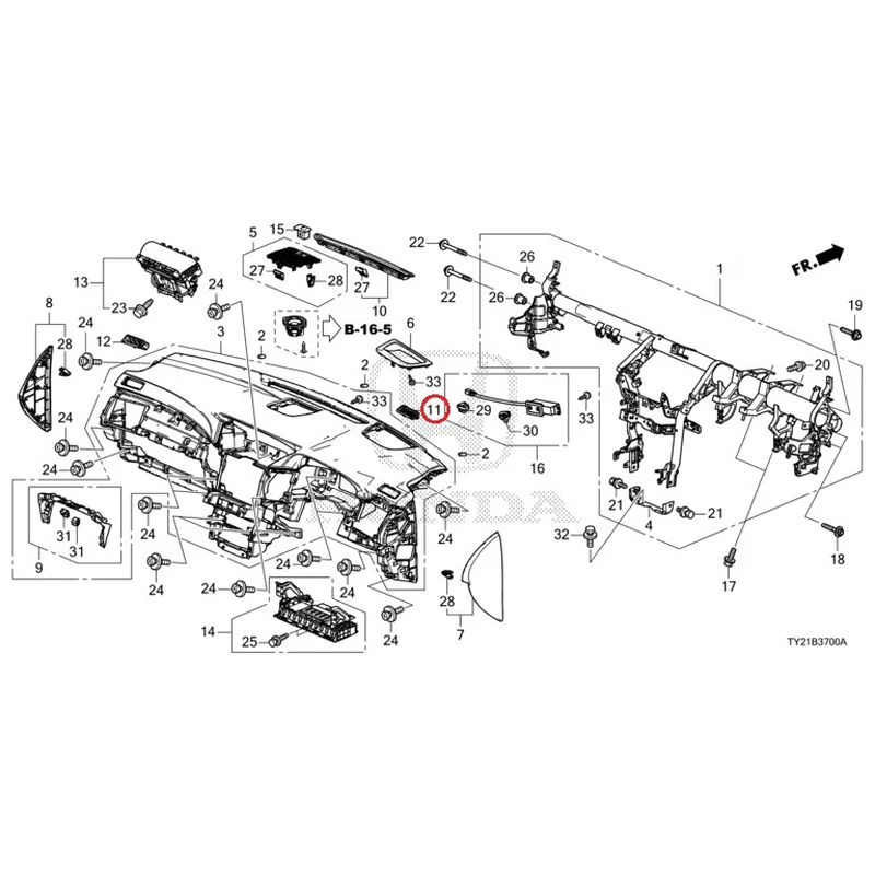 [NEW] JDM HONDA LEGEND HYBRID KC2 2016 Instrument panel GENUINE OEM - Image 14