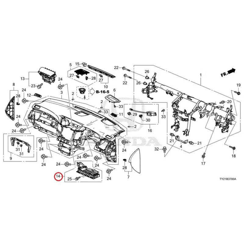 [NEW] JDM HONDA LEGEND HYBRID KC2 2016 Instrument panel GENUINE OEM - Image 18