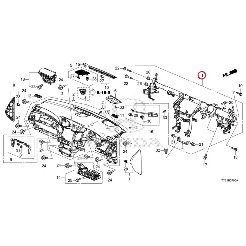 [NEW] JDM HONDA LEGEND HYBRID KC2 2016 Instrument panel GENUINE OEM - Image 2