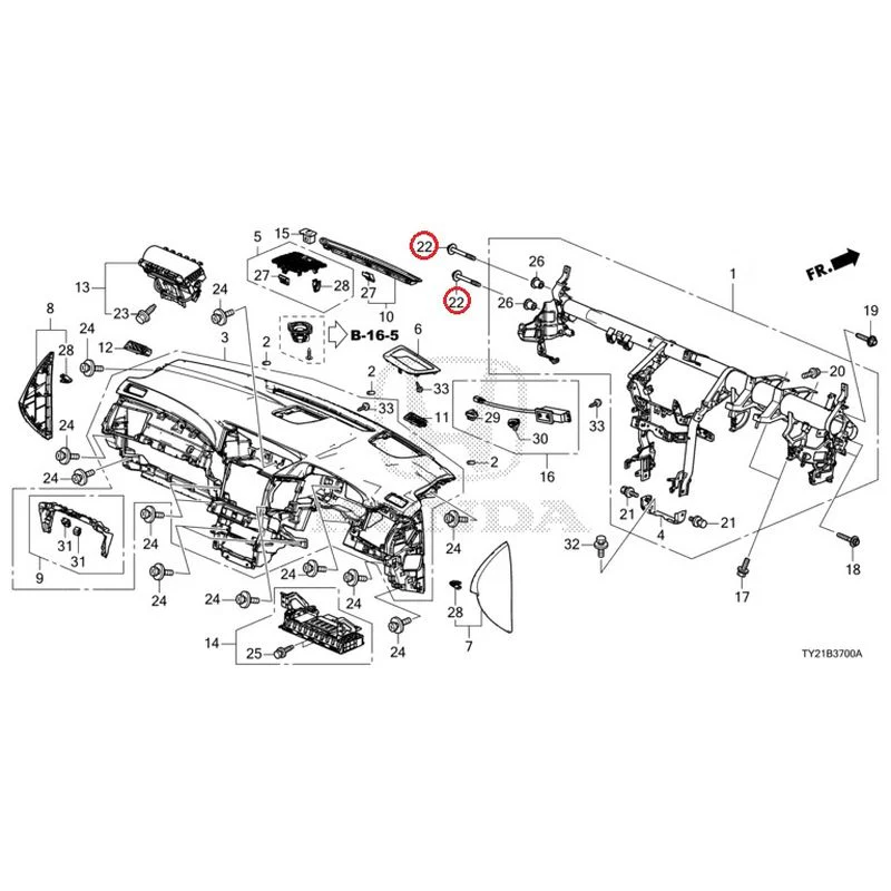 [NEW] JDM HONDA LEGEND HYBRID KC2 2016 Instrument panel GENUINE OEM - Image 26
