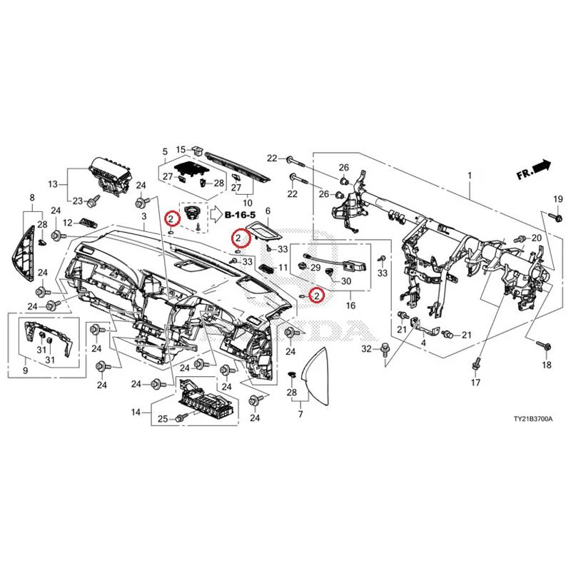 [NEW] JDM HONDA LEGEND HYBRID KC2 2016 Instrument panel GENUINE OEM - Image 3