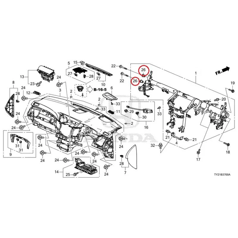 [NEW] JDM HONDA LEGEND HYBRID KC2 2016 Instrument panel GENUINE OEM - Image 30