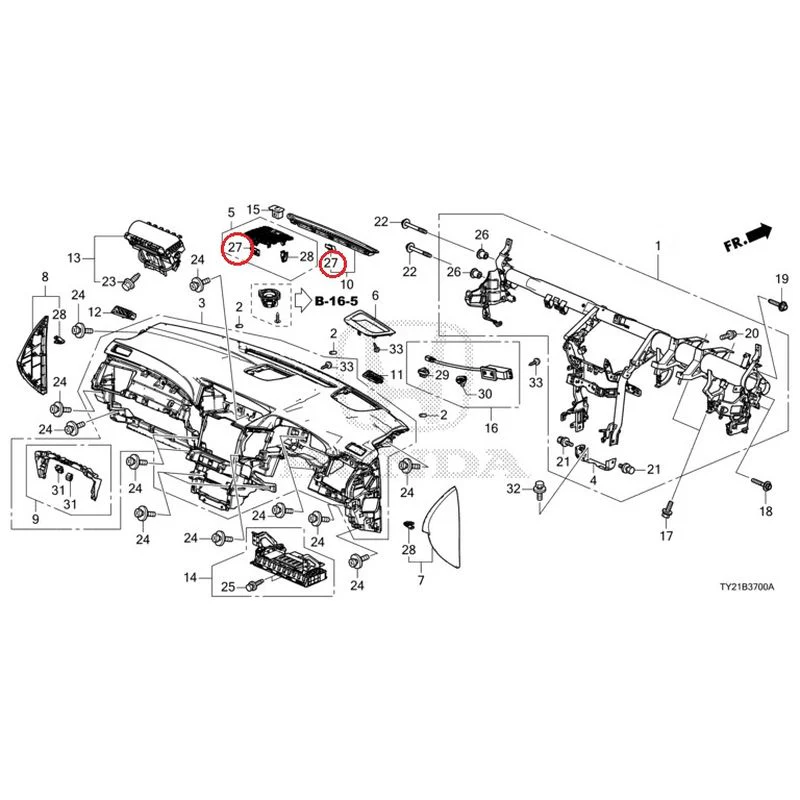 [NEW] JDM HONDA LEGEND HYBRID KC2 2016 Instrument panel GENUINE OEM - Image 31