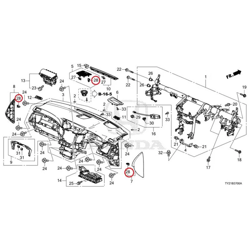 [NEW] JDM HONDA LEGEND HYBRID KC2 2016 Instrument panel GENUINE OEM - Image 32