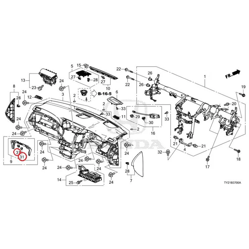 [NEW] JDM HONDA LEGEND HYBRID KC2 2016 Instrument panel GENUINE OEM - Image 35