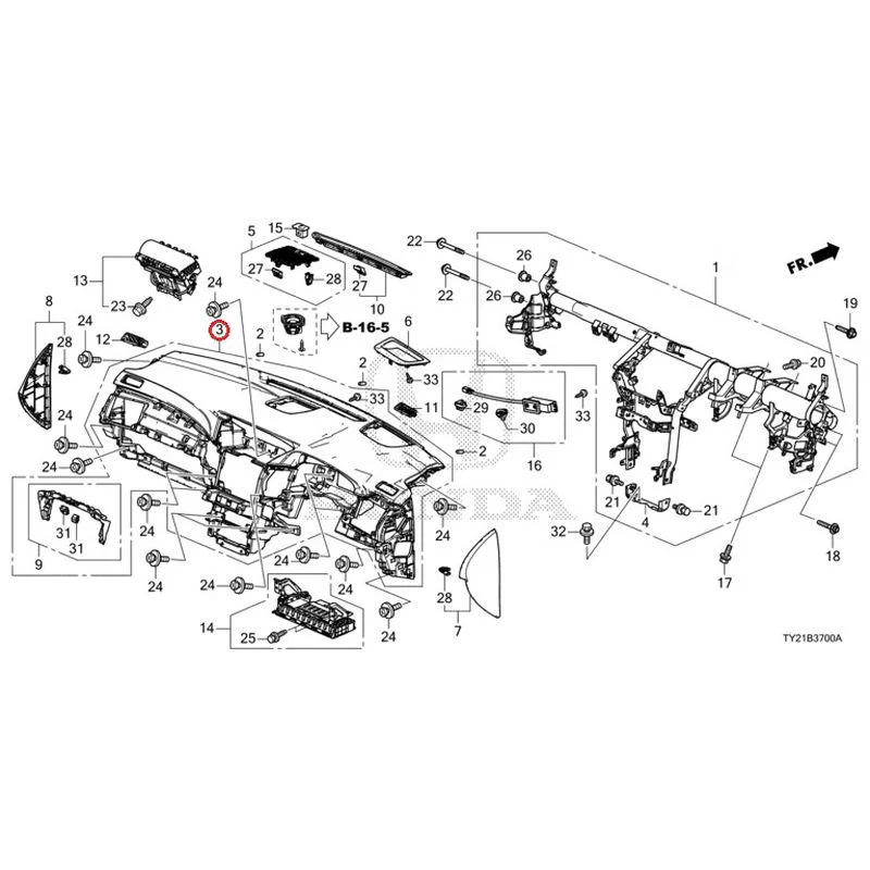 [NEW] JDM HONDA LEGEND HYBRID KC2 2016 Instrument panel GENUINE OEM - Image 4