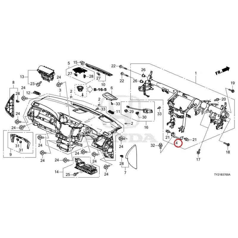 [NEW] JDM HONDA LEGEND HYBRID KC2 2016 Instrument panel GENUINE OEM - Image 5